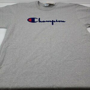 Champion Mens Gray Heritage Tee Durable Cotton T-Shirt Size XXL